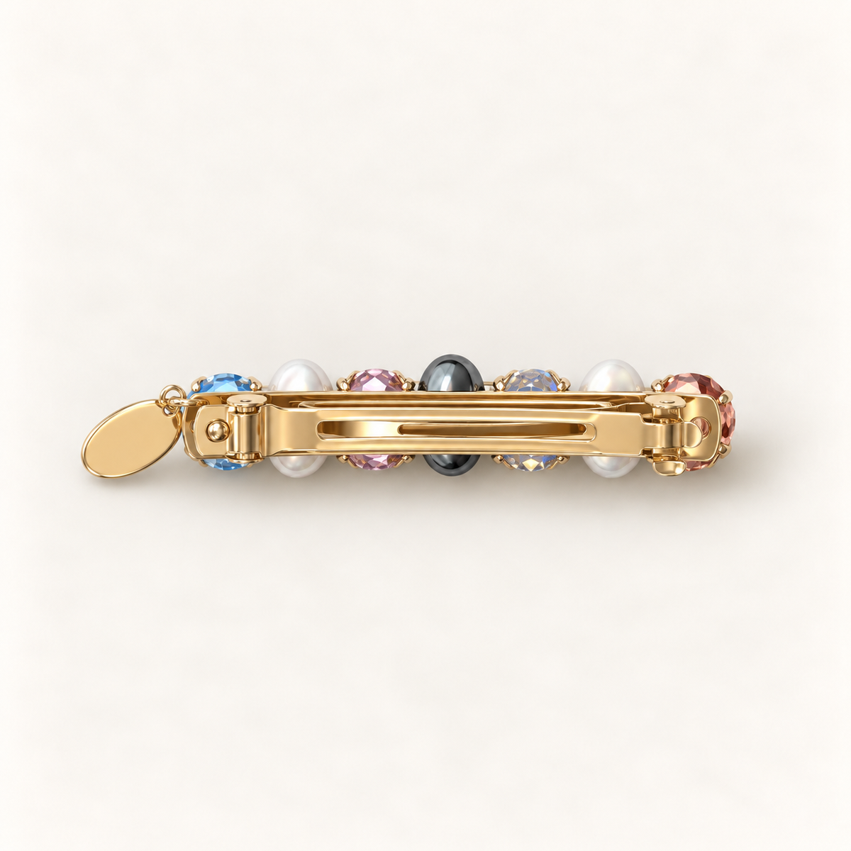 Orynessa Gemstone Pearl Barrette
