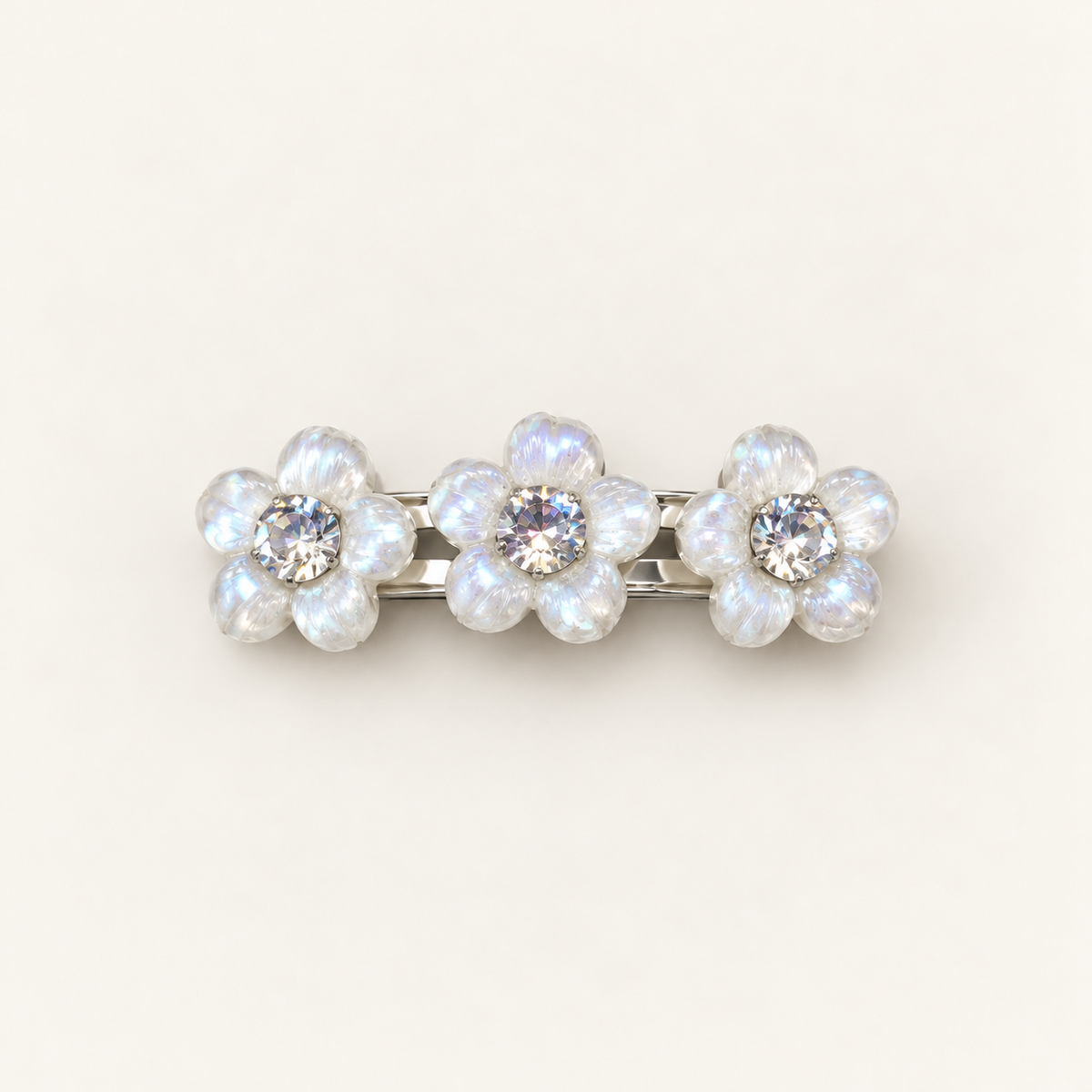 Orynessa Pearl Blossom Crystal Barrette