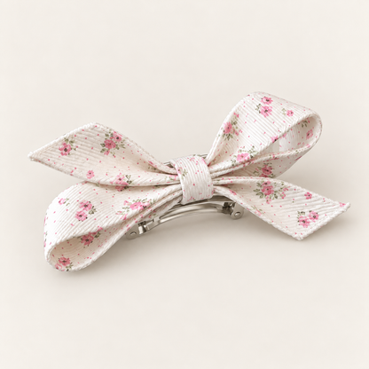 Orynessa Rosalie Floral Bow Barrette
