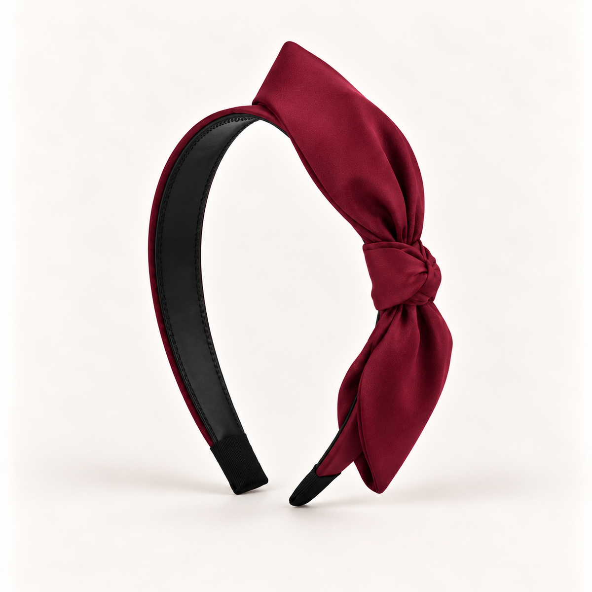 Orynessa Ruby Satin Bow Headband