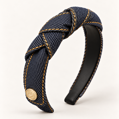 Orynessa Denim Knot Headband
