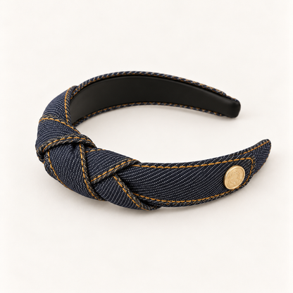 Orynessa Denim Knot Headband