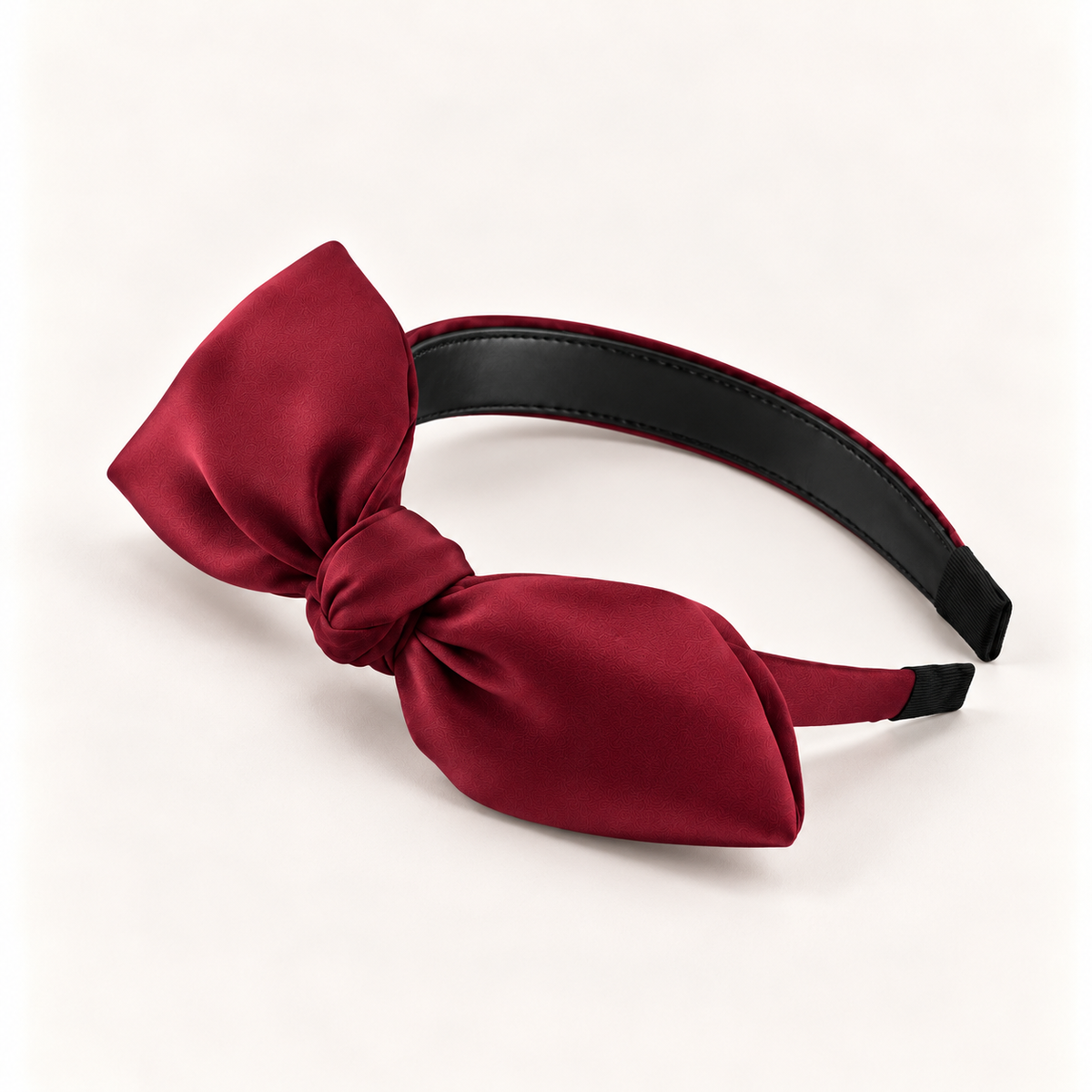 Orynessa Ruby Satin Bow Headband