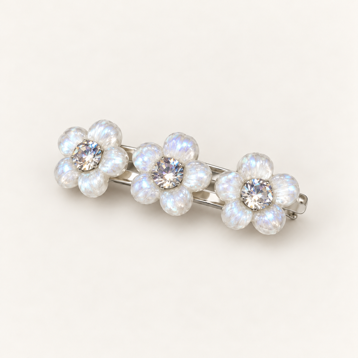 Orynessa Pearl Blossom Crystal Barrette