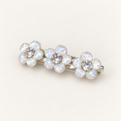 Orynessa Pearl Blossom Crystal Barrette