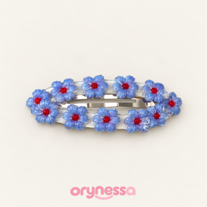 Orynessa Blue Blossom Barrette