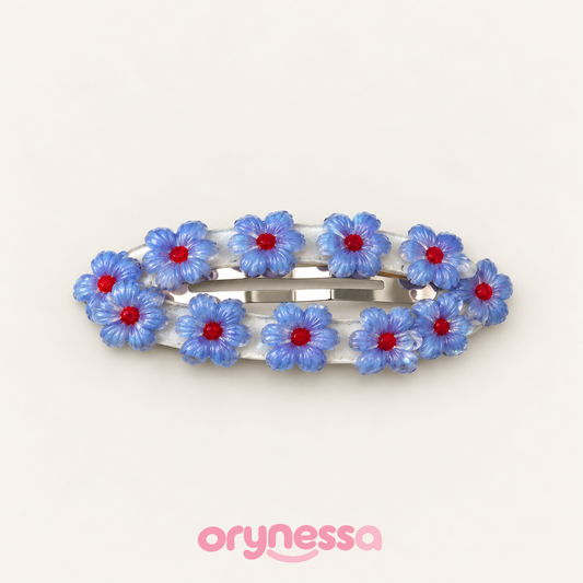 Orynessa Blue Blossom Barrette