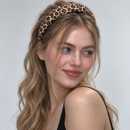 Orynessa Leopard Padded Headband