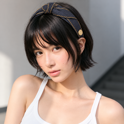 Orynessa Denim Knot Headband