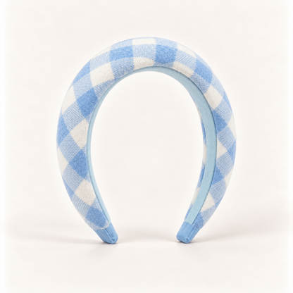 Orynessa Sky Gingham Padded Headband