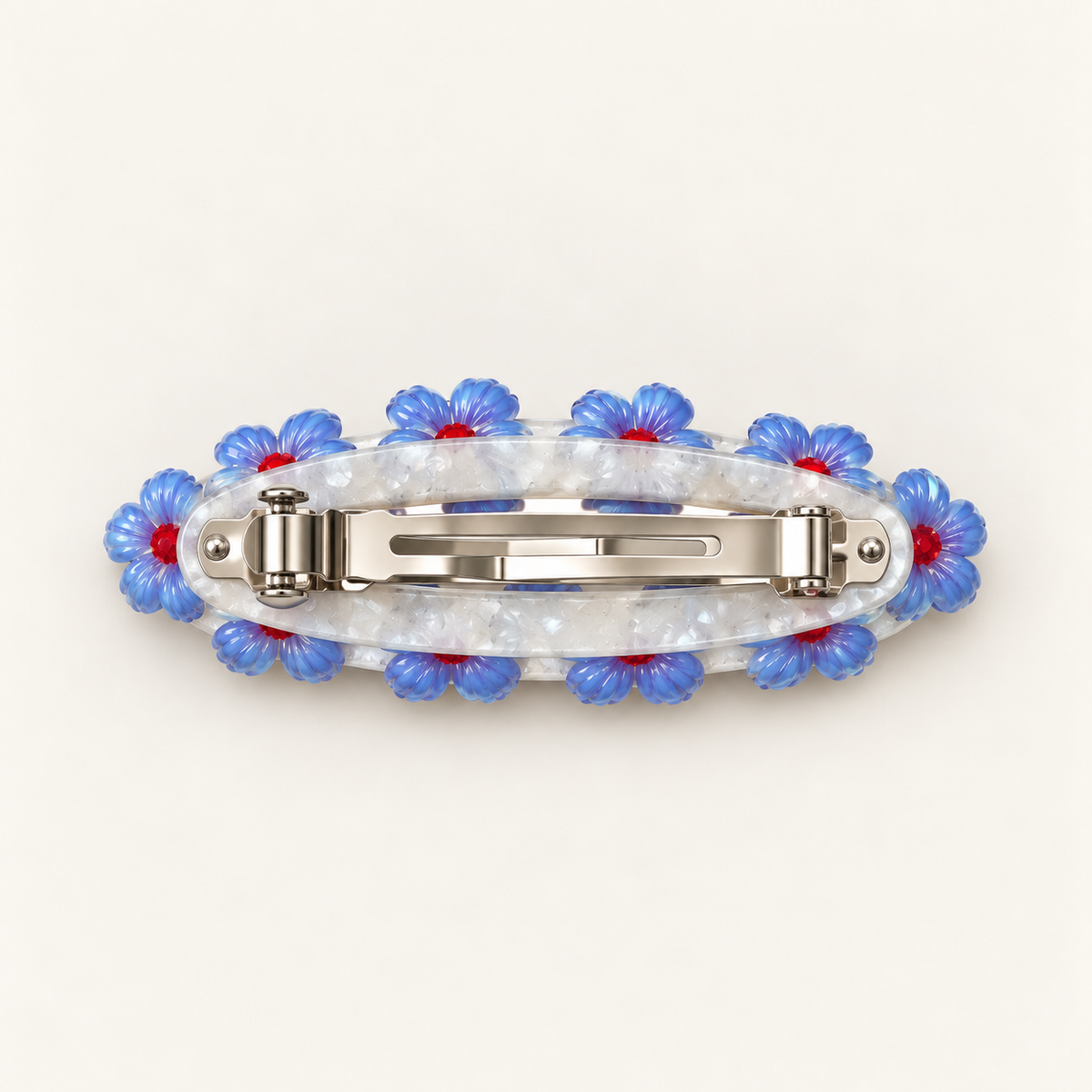 Orynessa Blue Blossom Barrette