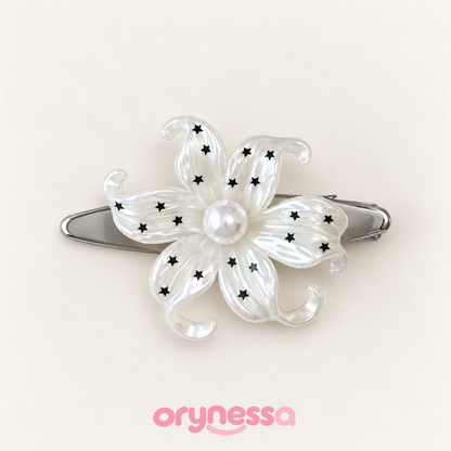 Orynessa Celestial Pearl Flower Barrette