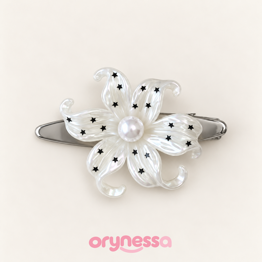 Orynessa Celestial Pearl Flower Barrette