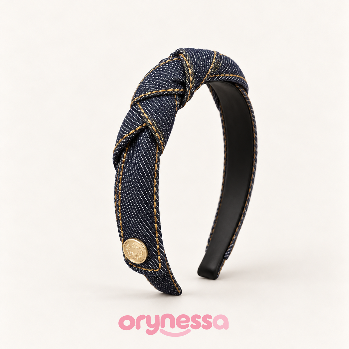 Orynessa Denim Knot Headband