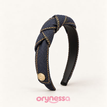 Orynessa Denim Knot Headband