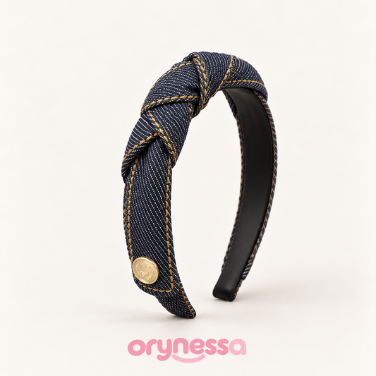 Orynessa Denim Knot Headband